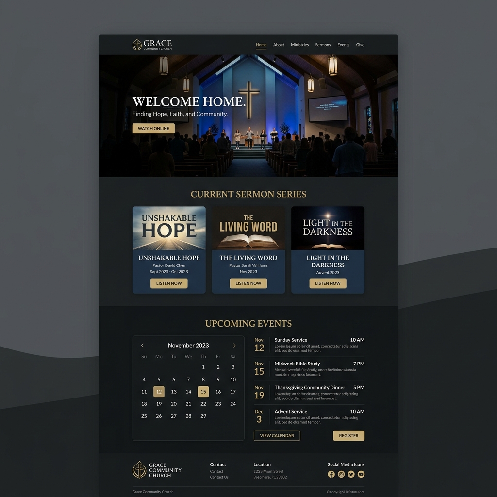 Church Website Example